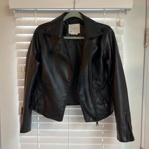 Anthropologie Faux Learher Moto Jacket